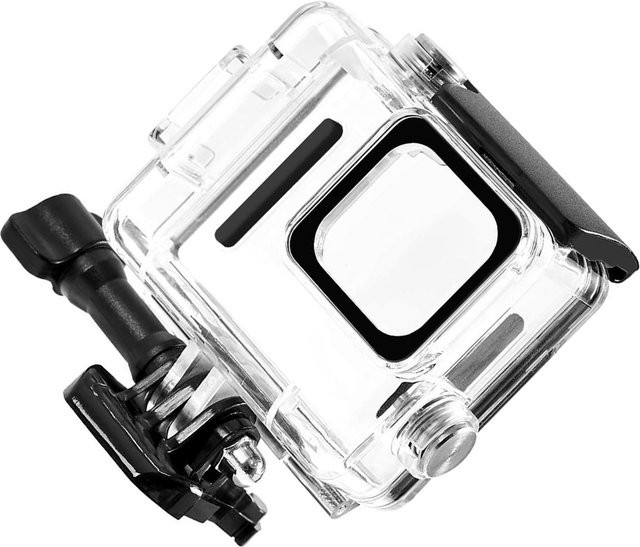 Koogeelife Wasserdichtes Tauchgehäuse für Hero 4K Actionkamera, Unterwasser Schutzhülle bis 60m, Schwarz und Transparent - Bild 1