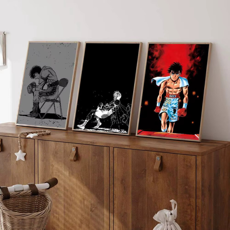 Anime Hajime No Ippo Retro Kraftpapier Aufkleber für Wandgestaltung und DIY Dekoration - Bild 3