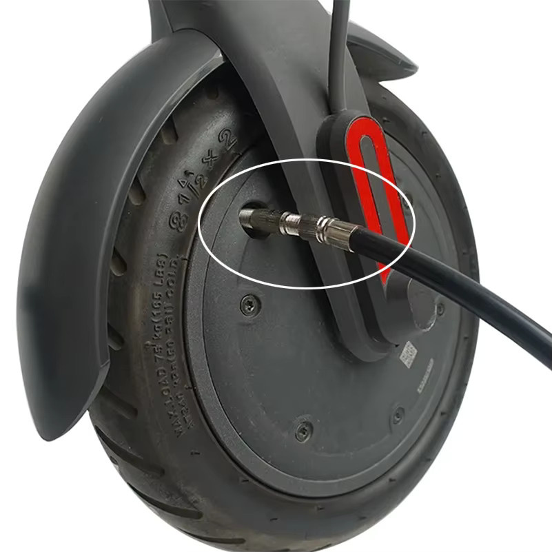 Ventiladapter mit erweitertem Düsenschlauch aus Kupfer für Xiaomi M365 Elektroroller - Bild 3