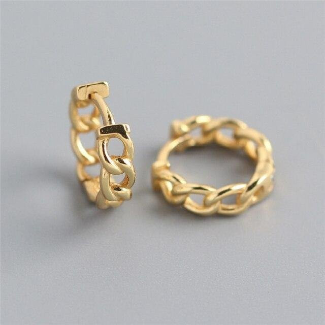 YIRAN Jewelry Creolen, Silberfarbe, Goldfarbe, Damen, Herren - Bild 1