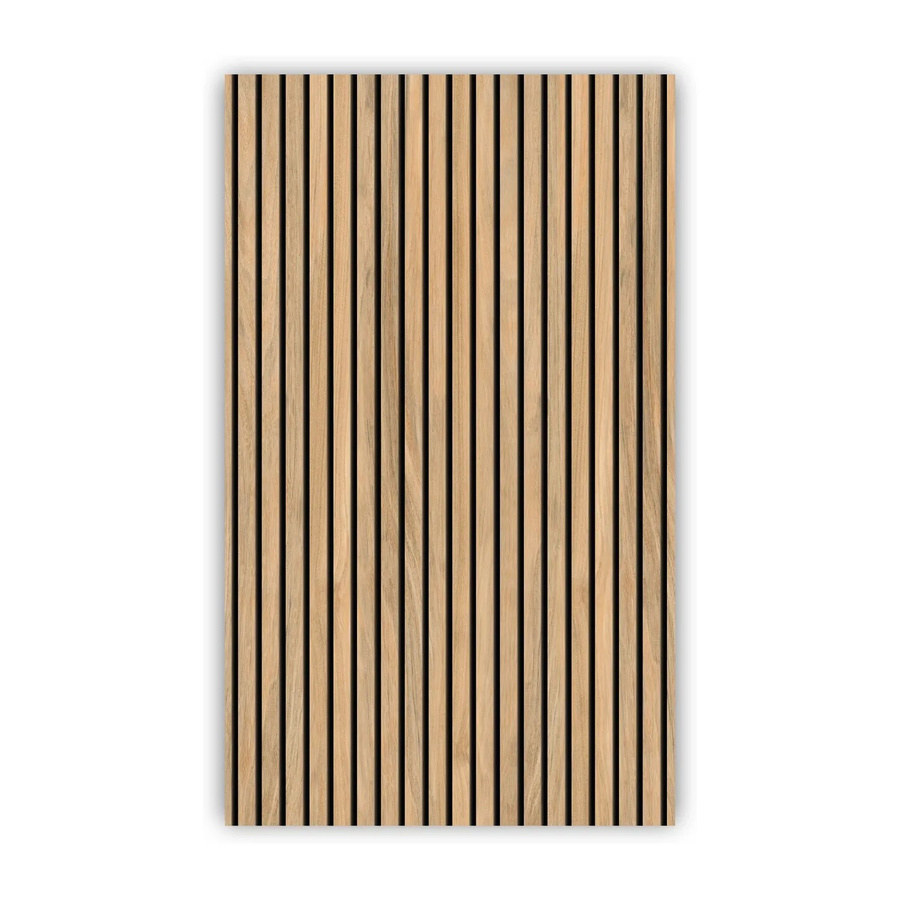 Walllux Duschrückwand Eiche Streifen in Holzoptik aus Alu-Verbund, Farbe Braun, B/H: 125 x 210 cm, Dicke: 3 mm - Bild 2