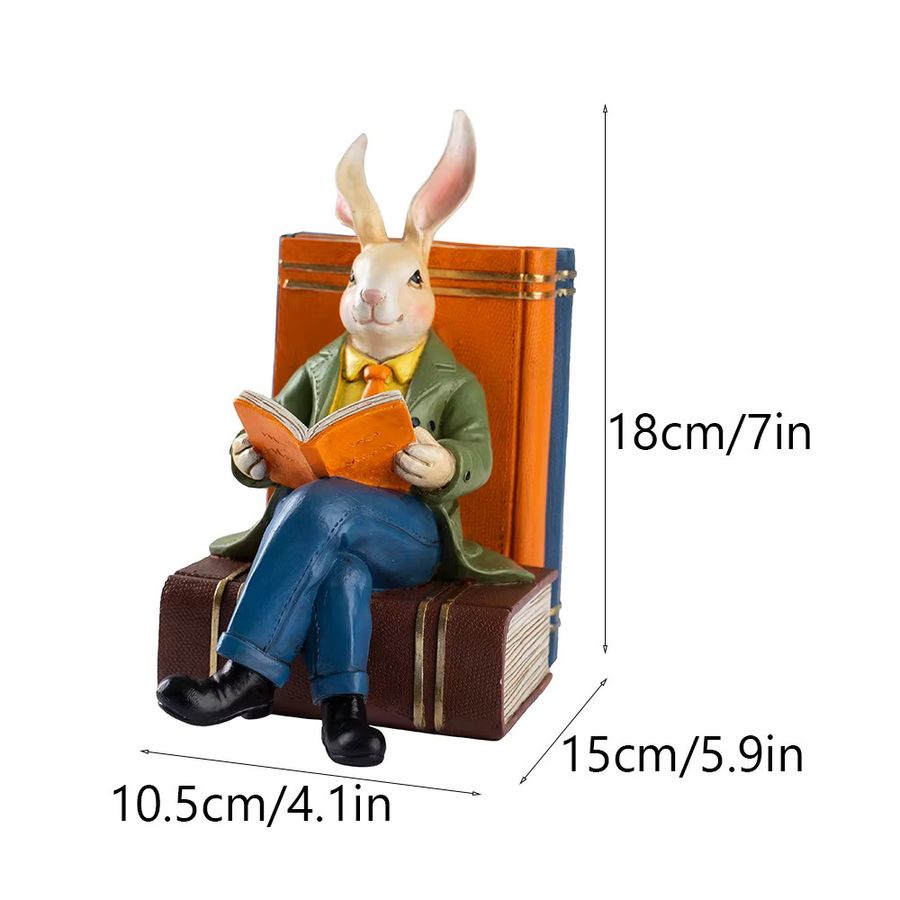 GUOFEI Mr. Rabbit Harz Ornament als elegante Dekoration für dein Wohnzimmer oder Büro - Bild 4
