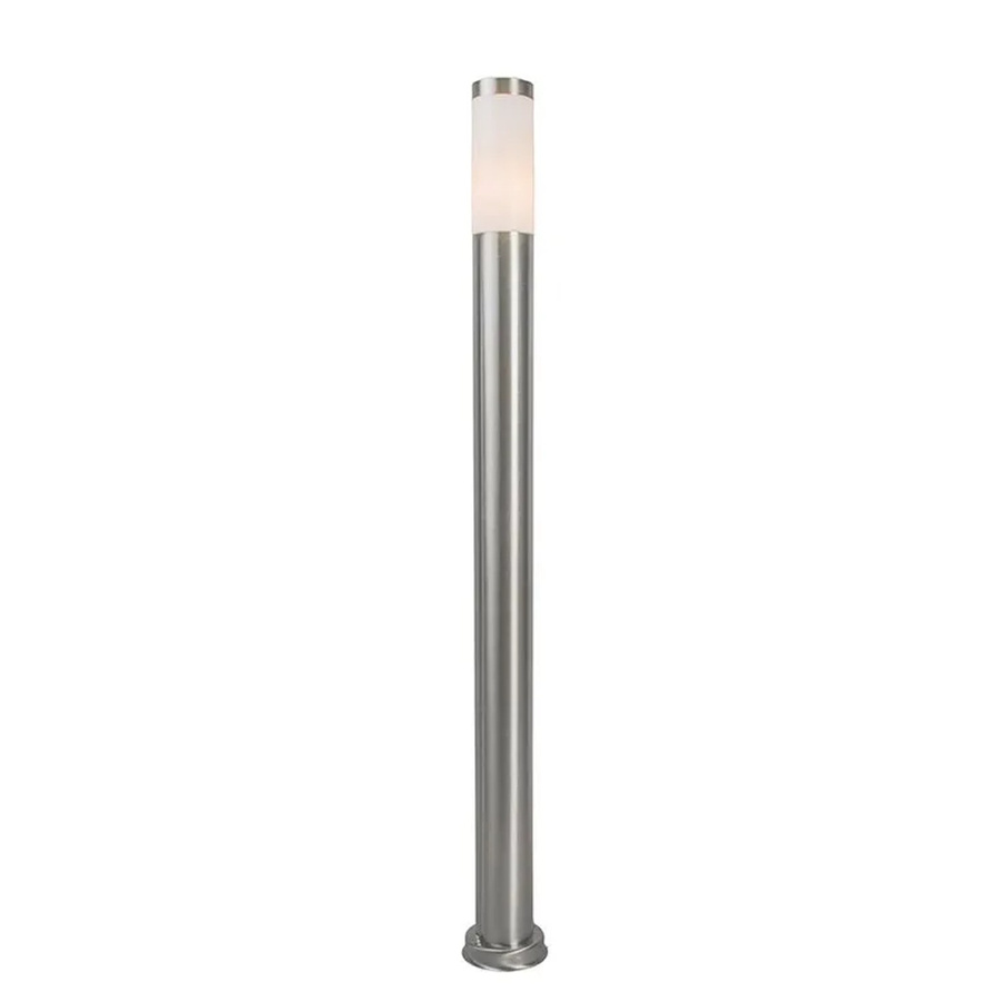 QAZQA Moderne Außenleuchte Rox aus Edelstahl in Silber, Höhe: 110 cm, IP44 für Garten und Außenbereich - Bild 2