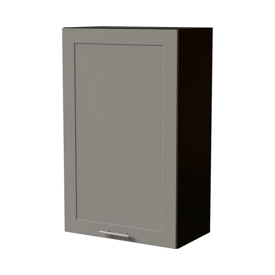 Feldmann-Wohnen Hängeschrank Oslo W4/60/60 Schwarz und Staubgrau Matt mit Soft-Close-Türen, B: 60 cm, T: 32,5 cm, H: 96 cm - Bild 2