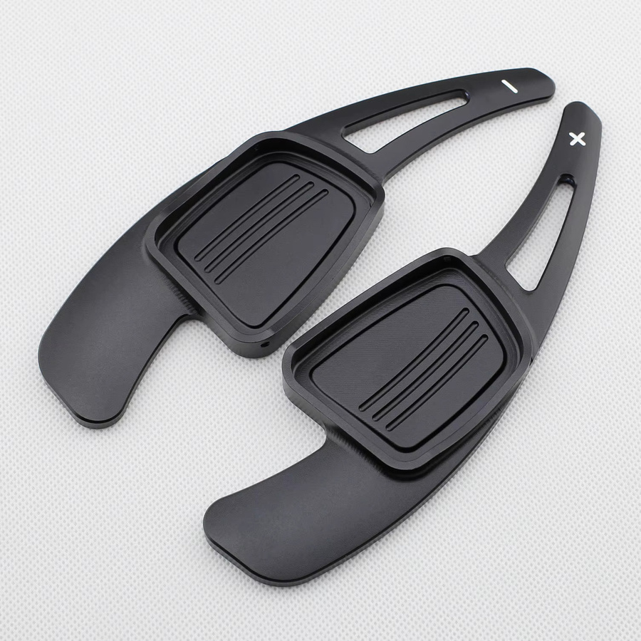 Aluminium Lenkrad Paddle Shifter Verlängerung für Audi A3 A4 B9 A5 Q2 Q3 Q5 Q7 Q8 in Schwarz - Bild 1