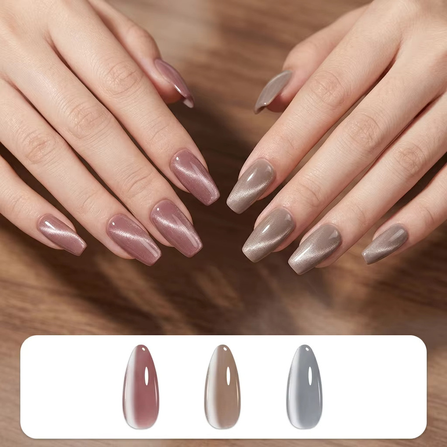 Moonlight Cat Eye Nagellack, silver, schimmernd, 7 ml - Bild 2