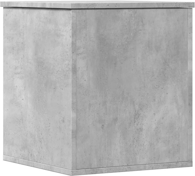 vidaXL Truhe aus Holzwerkstoff in Betongrau mit Soft-Close-Deckel, B/T/H: 40 x 42 x 46 cm - Bild 1