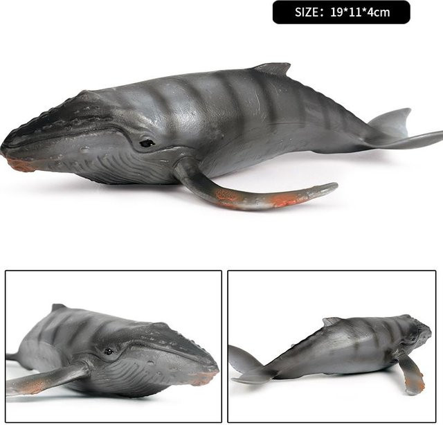 Oenux Meerestiere Megalodon Beluga Großer Hai Orca Pottwal Blauwal, Actionfiguren, ab 3 Jahre - Bild 1