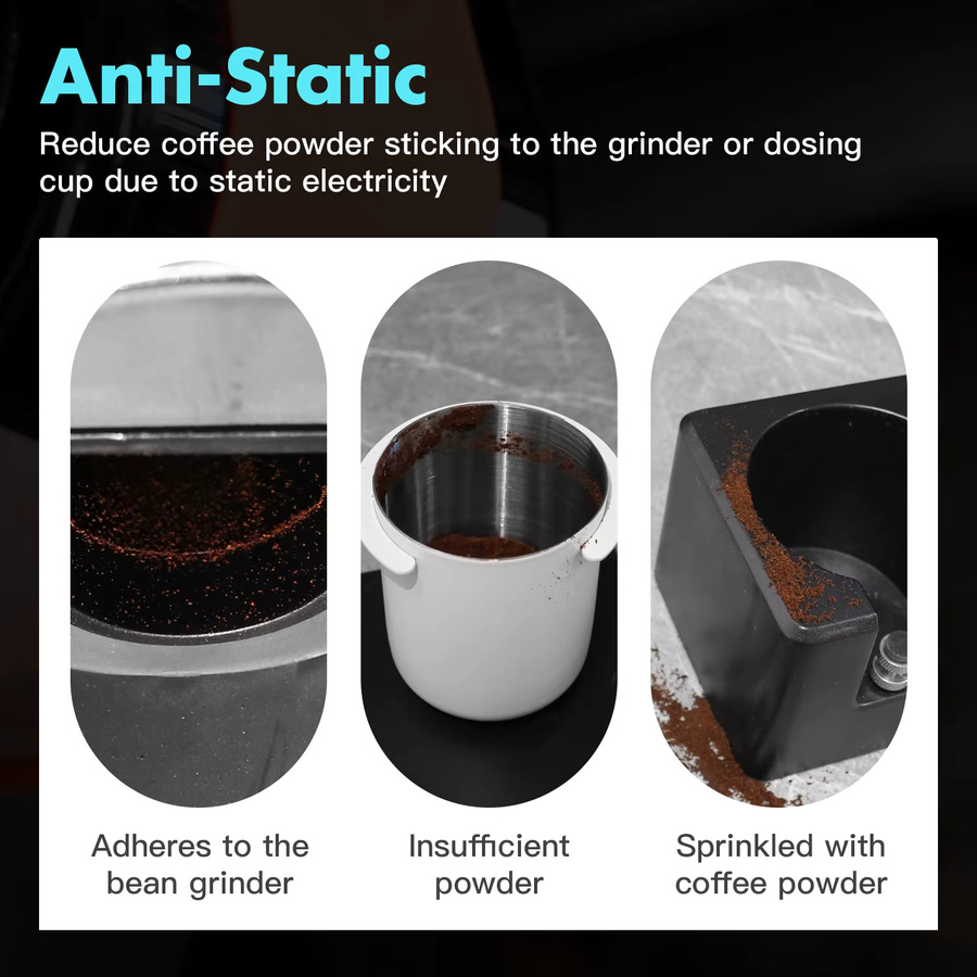 ALIKISSCAFE Elektrischer Kaffeebohnen Sprayer in Weiß für Barista Espresso Zubehör - Bild 3