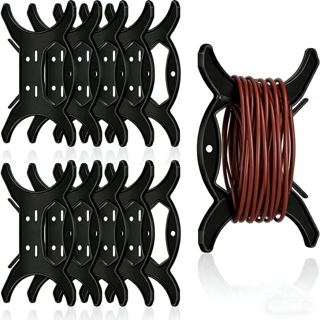 FangNymph 8-teiliger Handkabel-Organizer in Schwarz zur Kabelaufbewahrung und als Seilwickler - Bild 1