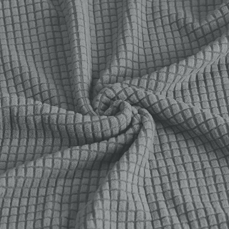 YZFZP Hockerbezug aus Jacquard-Stoff in Weiß, abnehmbarer Ottoman-Bezug und Fußstützenbezug für deinen Möbelschutz - Bild 2