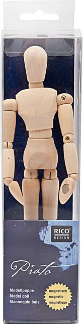 Rico Design Modellpuppe magnetisch groß Holz Natur - Bild 1