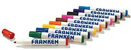Franken Whiteboardmarker Z1901, nachfüllbar, 10er Pack, farblich sortiert, Strichstärke 2-6 mm - Bild 1