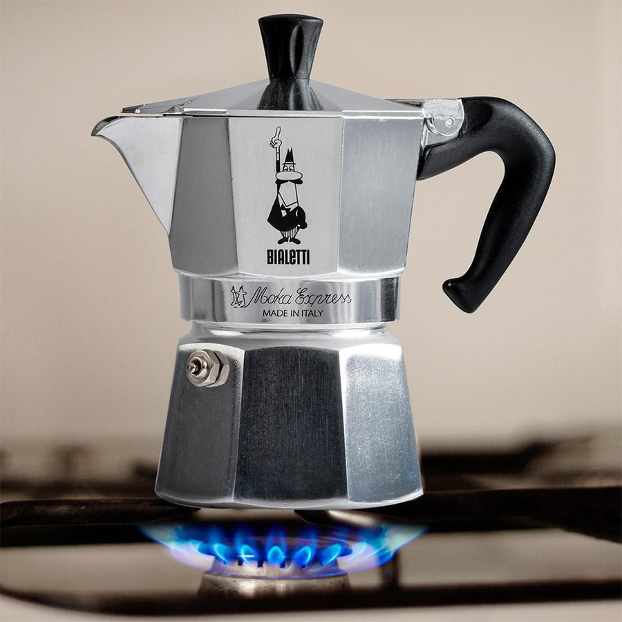 Bialetti Moka Express Espressokocher Silber 9 Tassen - Bild 3