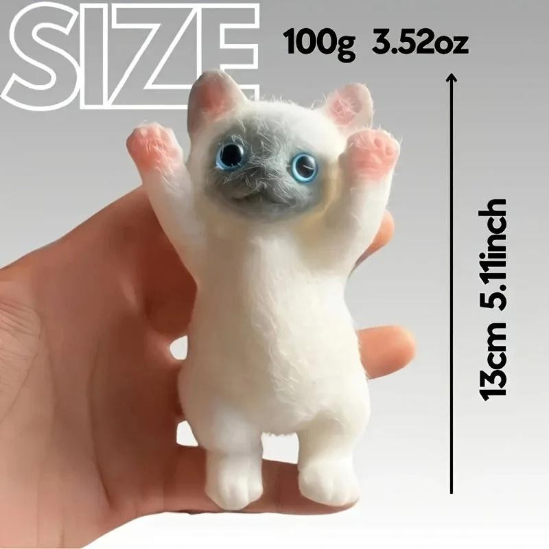 Fashnics Katzen Quetschspielzeug Kawaii Handgemachte Katze Tier Fufu Sensorikspielzeug - Bild 2