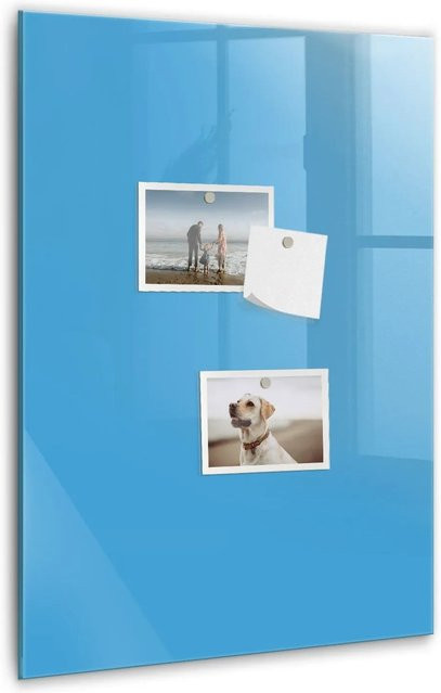 Tulup Magnettafel aus Glas in Blau, B: 40 cm, H: 60 cm - Bild 1