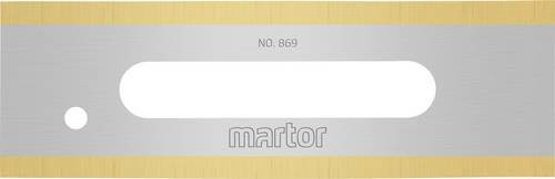 Martor Industrieklinge 869.60 Ersatzklinge aus Edelstahl mit Titanium-Beschichtung, 10 Stück, Silber - Bild 1