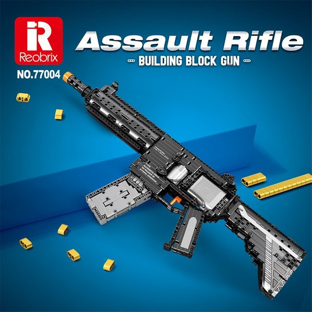REOBRIX M416 Gewehr Baustein Modell Militär Polizei Ziegel Spielzeug - Bild 1