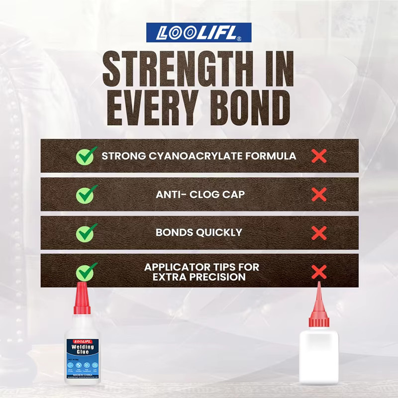 LOOLIFL Super Glue Sekundenkleber transparent, 50 g für Kunststoff, Metall, Holz, Glas und Kunsthandwerk - Bild 3