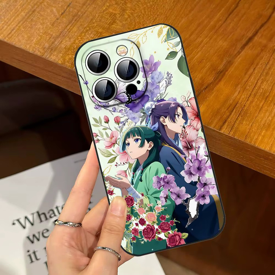 Schwarze Stoßfeste Handyhülle im Anime The Apothecary Diaries Design für iPhone Modelle - Bild 5