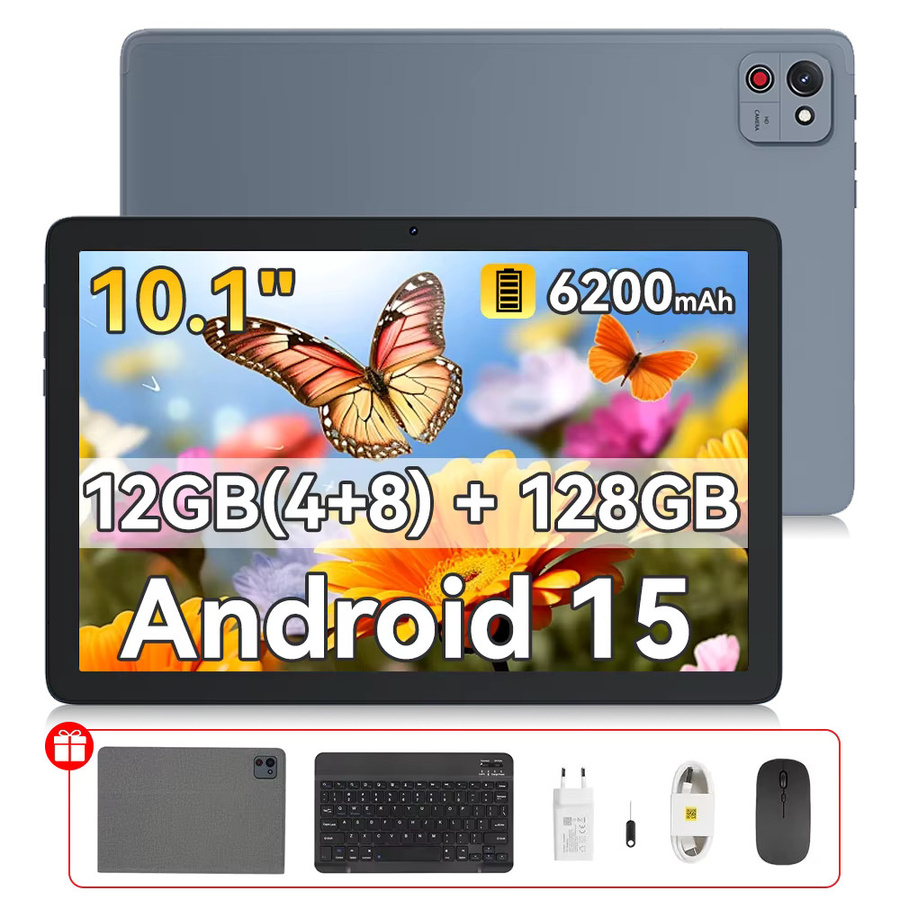 Cubot TAB 65 Tablet mit Android 15, 10,1 Zoll HD+ 90Hz Display, 12GB RAM, 128GB ROM, 6200mAh Akku und Octa-Core Prozessor - Bild 4