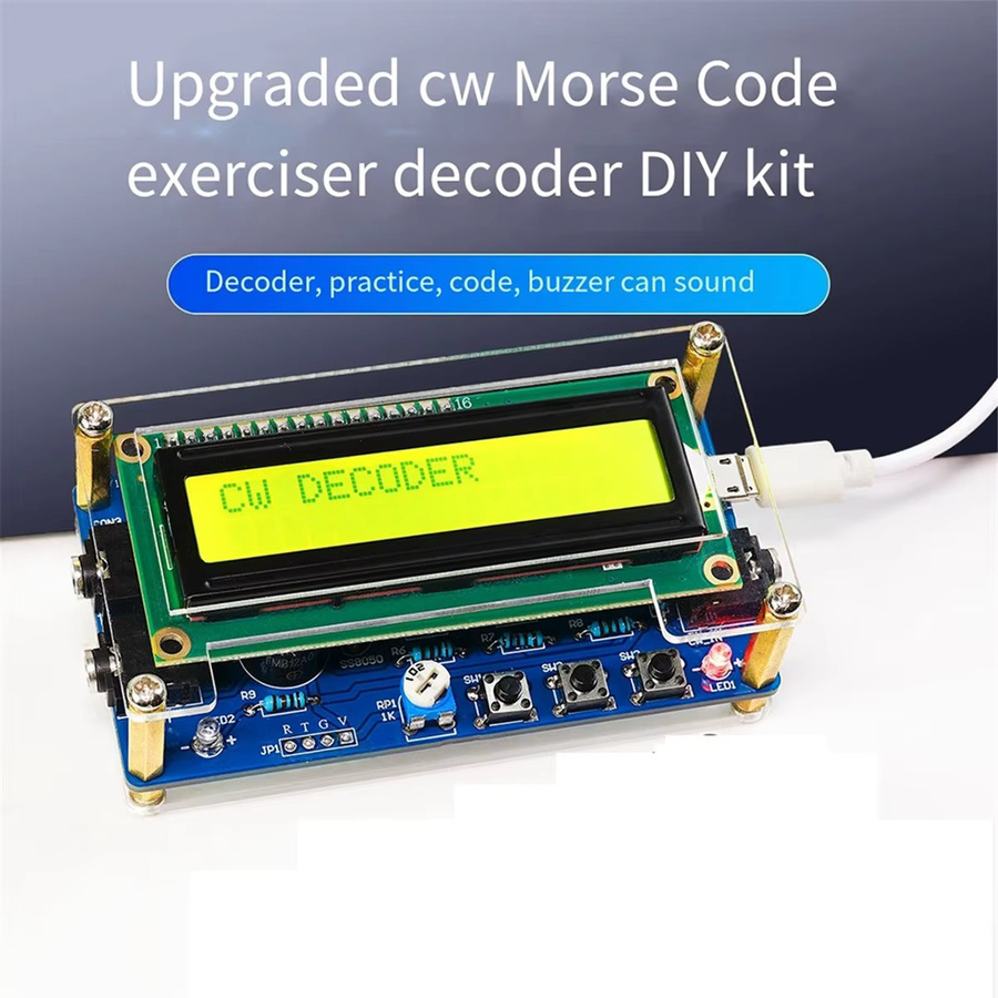 ABZT CW Morsecode Decoder Trainer DIY Elektronik-Bausatz zum Löten in Multicolor - Bild 3