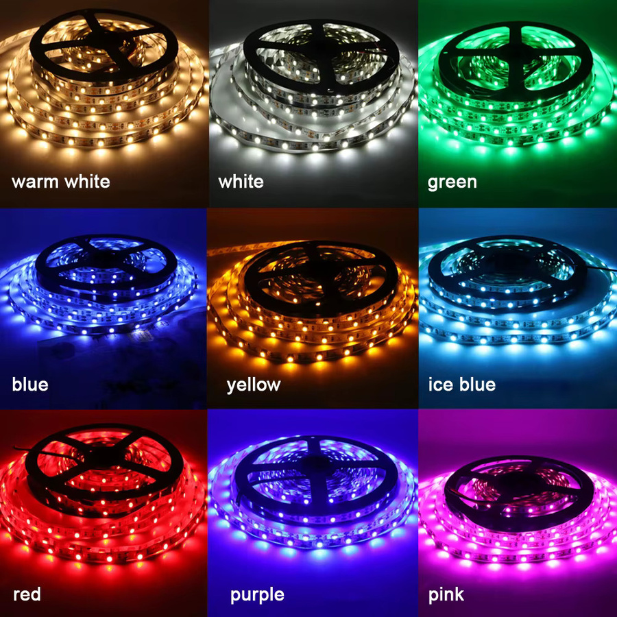RGBCW LED-Streifen 2835 SMD mit Warmweiß, Wasserdichtes flexibles LED-Band mit Knopfbatterie 3V DC, 60 LED/m, Breite: 8 mm - Bild 3