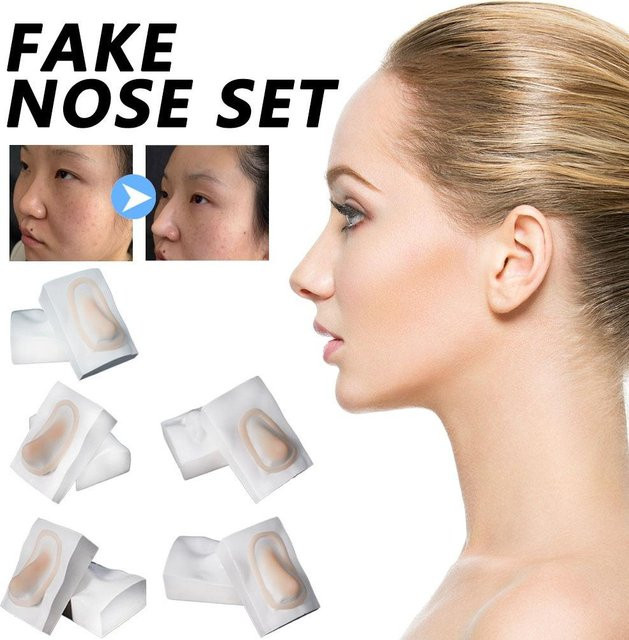 Silikon Fake Nose & Chin Kit, Cosplay Make-up-Zubehör, Unisex - Bild 1