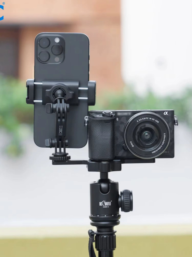 JJC Handyhalterung für DJI Osmo Pocket 4 3 Erweiterungskit mit Cold Shoe und 1/4 Zoll Gewinde für Stativ, Schwarz - Bild 5