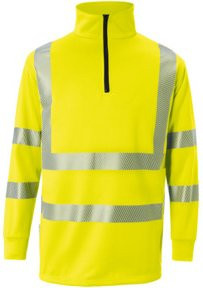 Kübler REFLECTIQ Zip-Sweater PSA 2 in Warngelb Größe S - Bild 1