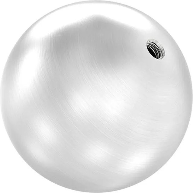 FeNau Hohlkugel aus Edelstahl V2A in Silber, matt geschliffen, Durchmesser: 70 mm, Gewinde: M8, Wandstärke: 2 mm - Bild 1