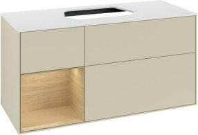 V&B Waschtischunterschrank Finion in Silbergrau Lack, Breite: 120 cm, Tiefe: 50,1 cm, Höhe: 50,1 cm - Bild 1