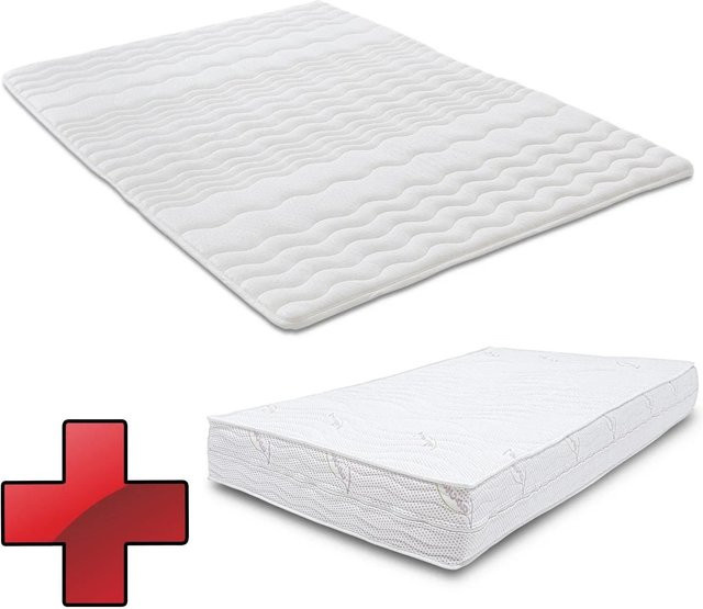 Supportho Kaltschaummatratze Lavender mit Mikrofaser-Bezug in Weiß, B/L: 90 x 200 cm - Bild 1