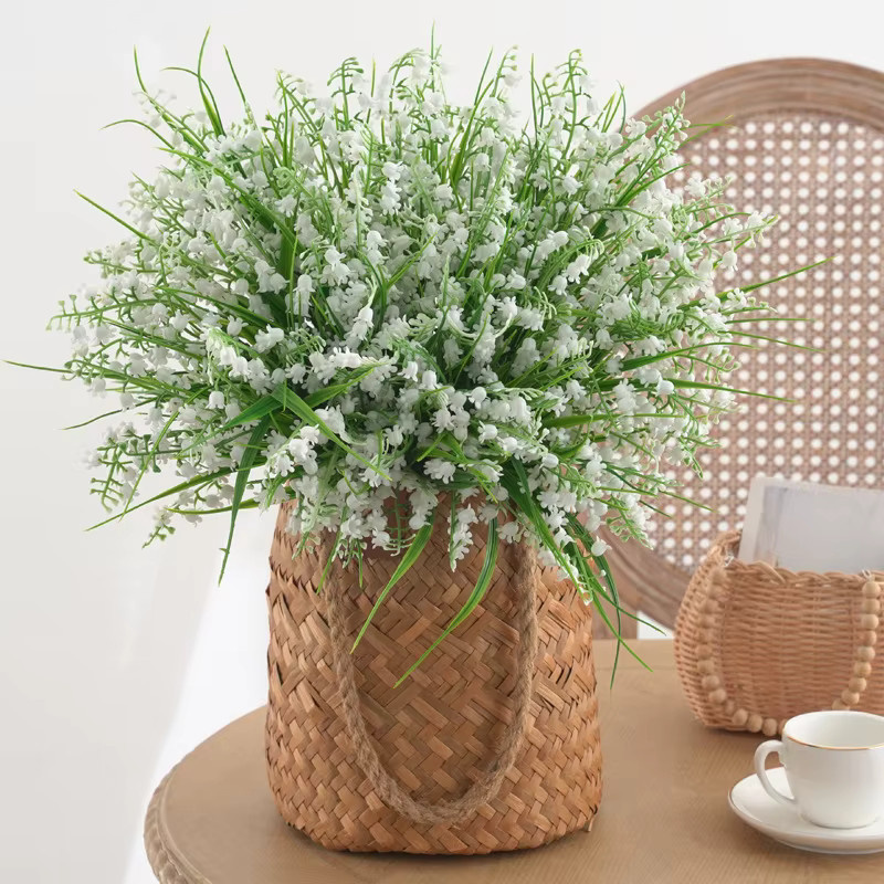 Künstliche Blumen in Weiß aus Kunststoff für Tischdekoration, Hochzeit und Garten - Bild 2