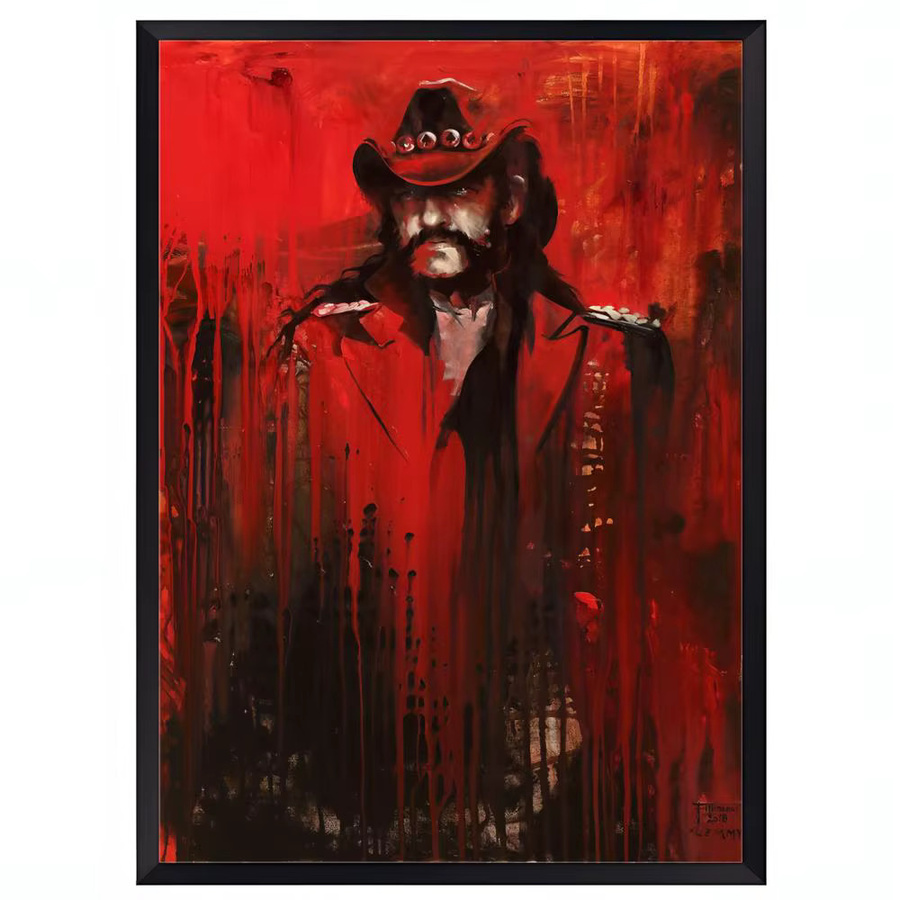 Singer L-lemmy Kilmister Poster HD wasserdichte selbstklebende Wandkunst B: 20 cm, H: 15 cm - Bild 6