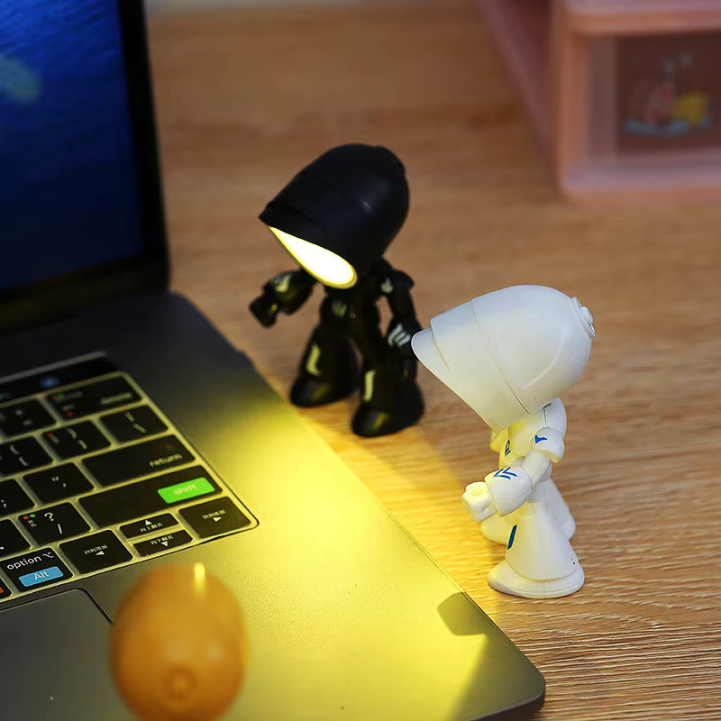 IEEYEEY Mini LED Nachtlicht Polizei Cartoon Schreibtischlampe für Kinder in Weiß und Multicolour - Bild 2