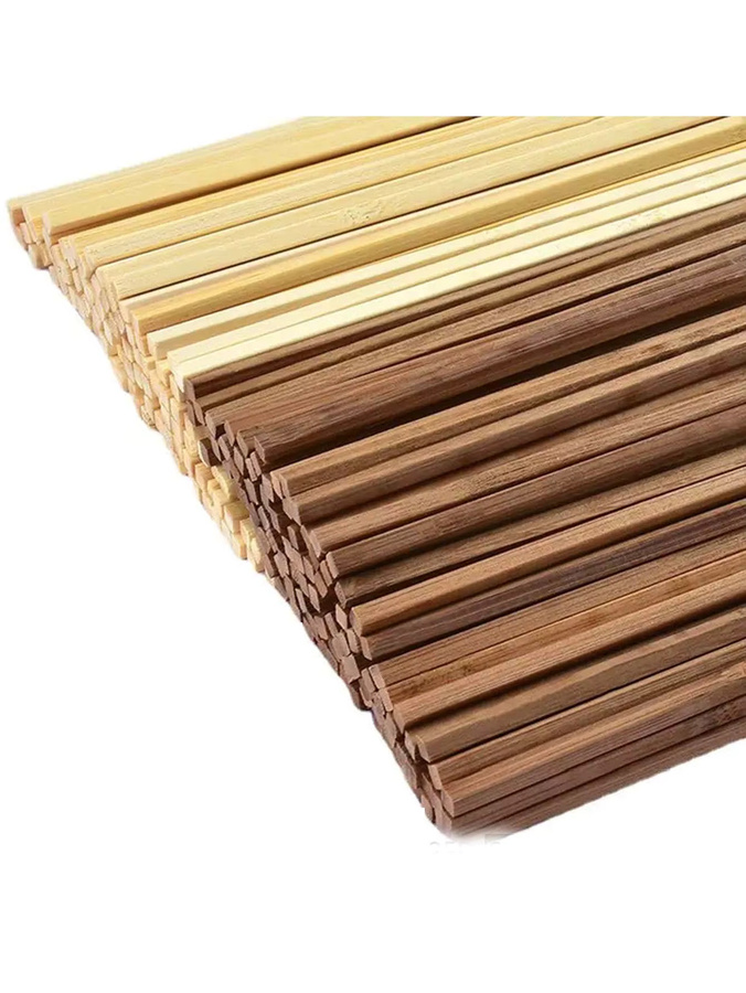 10 Stück Holzstäbe in rund und quadratisch für Bastelarbeiten und Modellbau - Bild 2