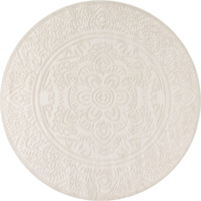 In- & Outdoor-Teppich Cotara in Beige, rund, Durchmesser: 200 cm - Bild 1