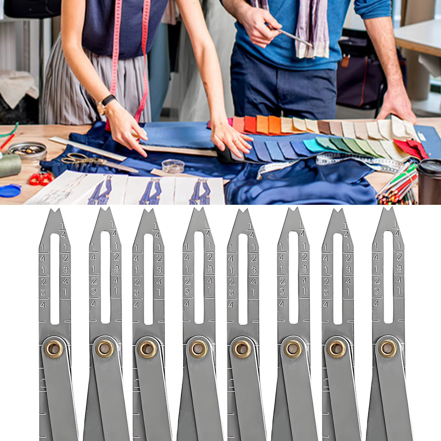 OZXHIXU Multifunktionale Nähtast Nähmaßband aus Aluminium in Silber zur Einstellung für DIY-Projekte und Haushalt - Bild 5