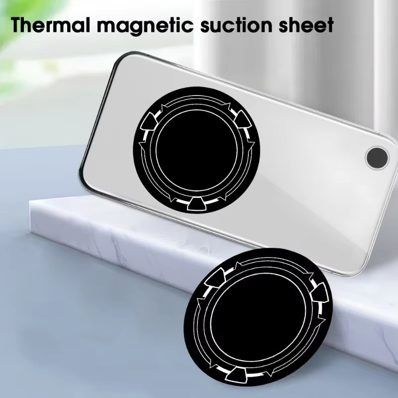 QGhappy Magnetische Metall-Patches in Schwarz für iPhone, Android und Tablet zur Nutzung mit magnetischen Ladegeräten und Kühlern, B/T/H: 9 x 6 cm - Bild 4
