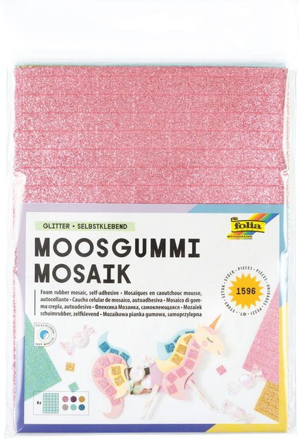 Folia Moosgummi-Mosaik selbstklebend Glitter Multi - Bild 1
