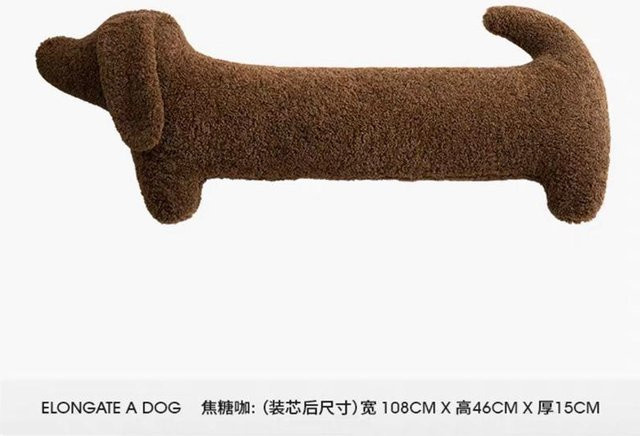 Langer Dackel Wurfkissen, Plüschtier, Puppe, 68cm - Bild 1