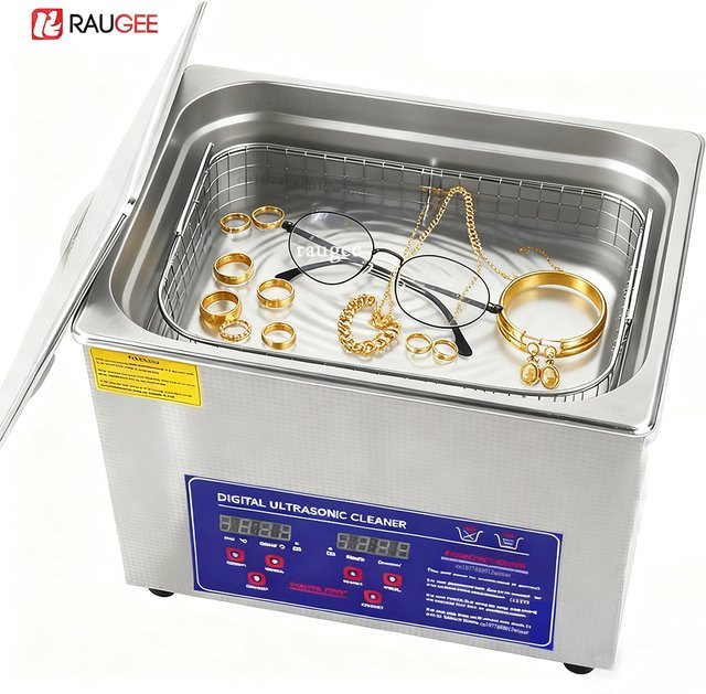 Raugee Ultraschallreiniger aus Edelstahl mit Heizfunktion in Silber - Bild 1