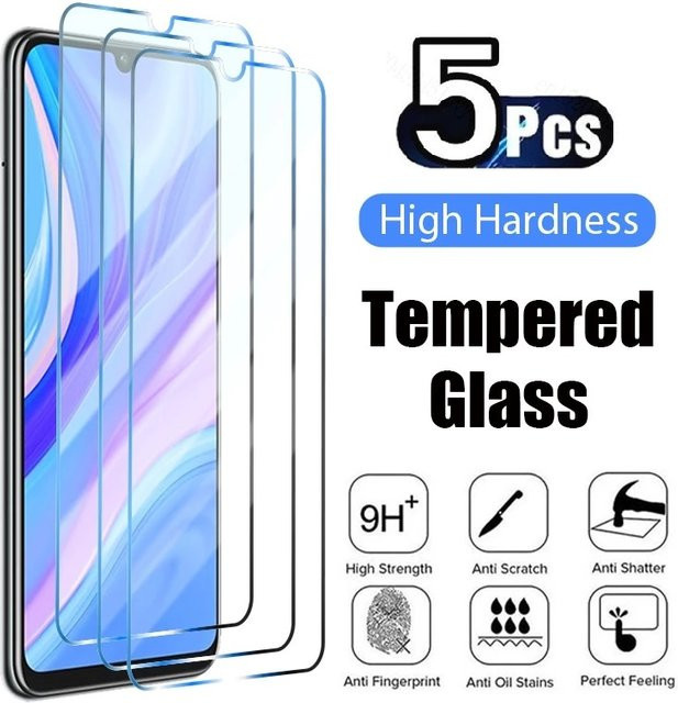 5 Stück Panzerglas Displayschutzfolie für Huawei Honor X5 X6 X6s X8 X8a X9 X10 X30 4G 5G in Transparent - Bild 1