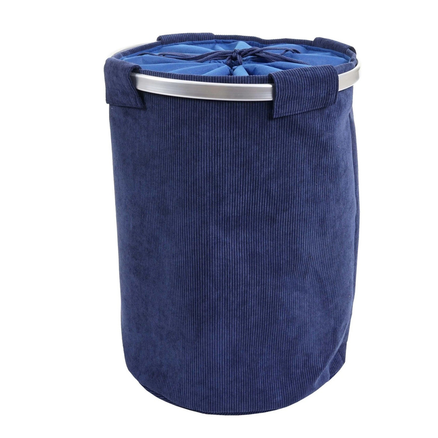 Wäschesammler MCW C34 Wäschekorb mit Netz in Blau, Volumen: 65 l, Breite: 55 cm, Tiefe: 39 cm - Bild 3