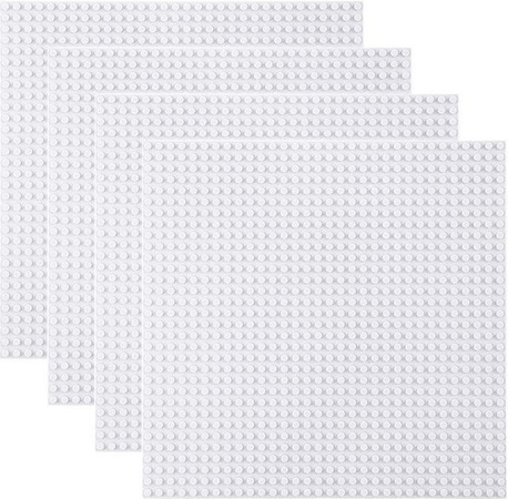 Yiran toy Grundplatten, 4-teiliges Set, weiß, ab 6 Jahren