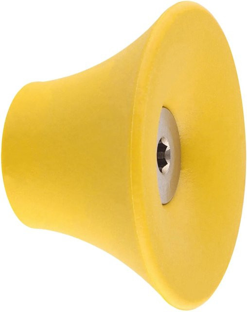 Wagner Wandhaken Hooks4home Tulip in Gelb aus Stahl und Kunststoff, Durchmesser: 50 mm, Tiefe: 30 mm - Bild 1