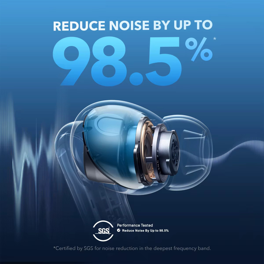 Soundcore by Anker Liberty 4 NC Bluetooth 5.3 In-Ear-Kopfhörer mit adaptiver Geräuschunterdrückung in Schwarz - Bild 2