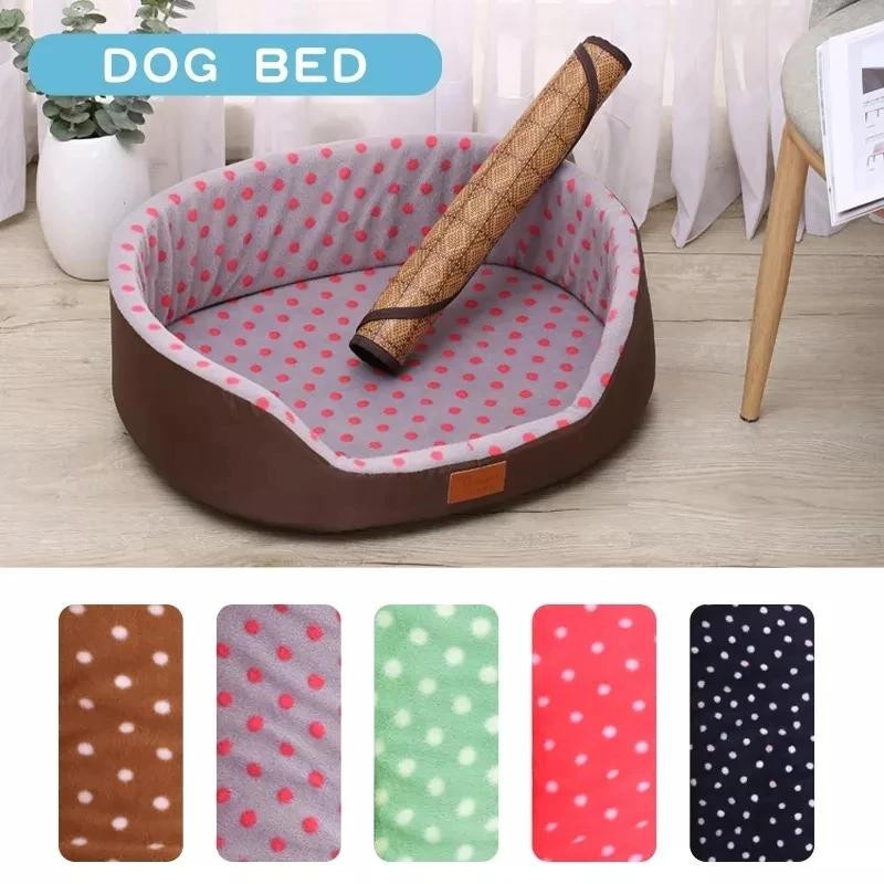Yiran Furniture Hundebett aus Faser in Braun, L 60 x B 50 x H 18 cm - Bild 3