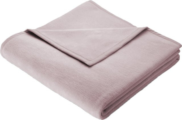 Flauschige Wohndecke COTTON HOME in Altrosa, Material: Baumwolle und Polyacryl, B/T: 200 x 150 cm - Bild 1
